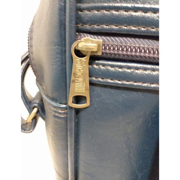 VTG SAMSONITE TRAVEL MASTER TOTE BAG Carry On Luggage Overnight Blue - Picture 8 of 16